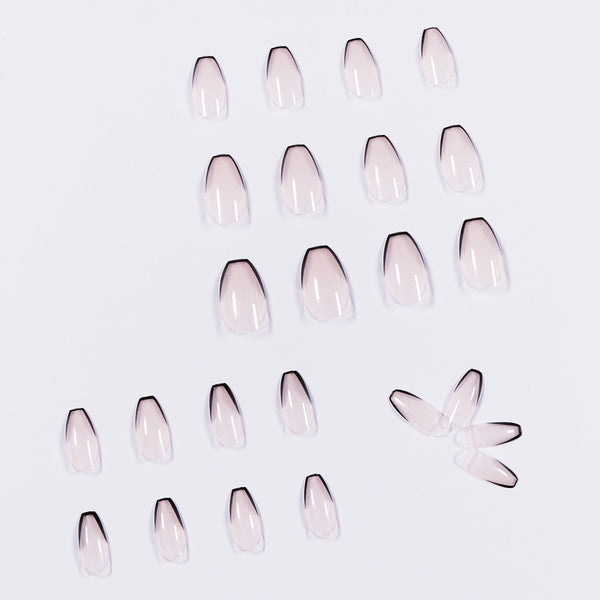 12 Sizes-24 Pcs Press On Nails JP1051