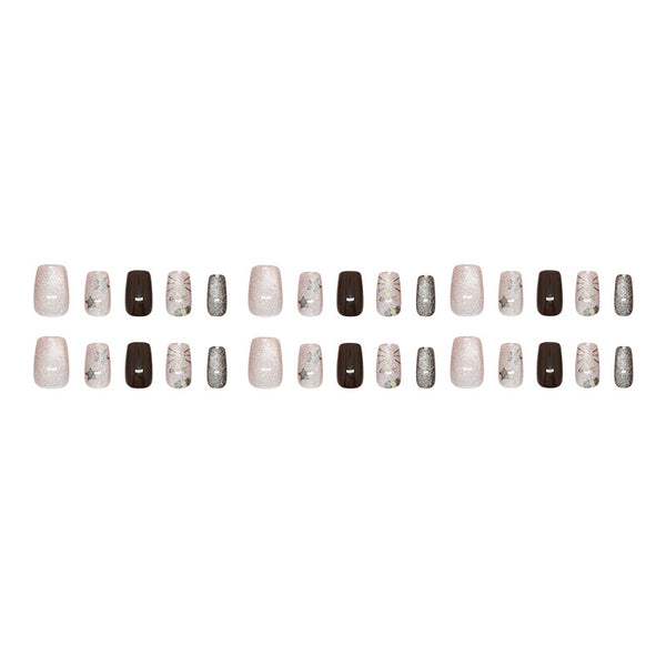 12 Sizes-24 Pcs Press On Nails MY140