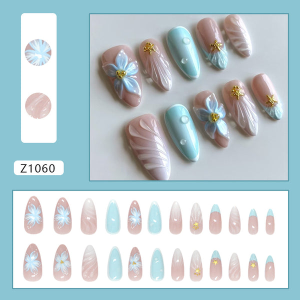 12 Sizes-24 Pcs Press On Nails Z1060