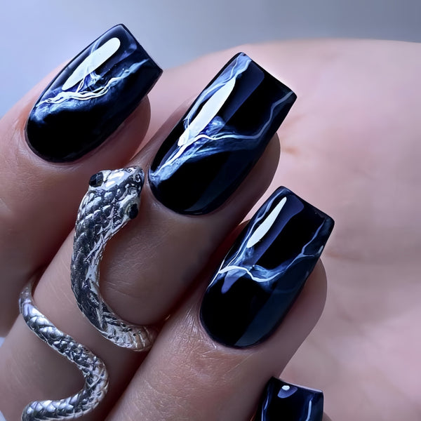 12 Sizes-24 Pcs Press On Nails Y533-1