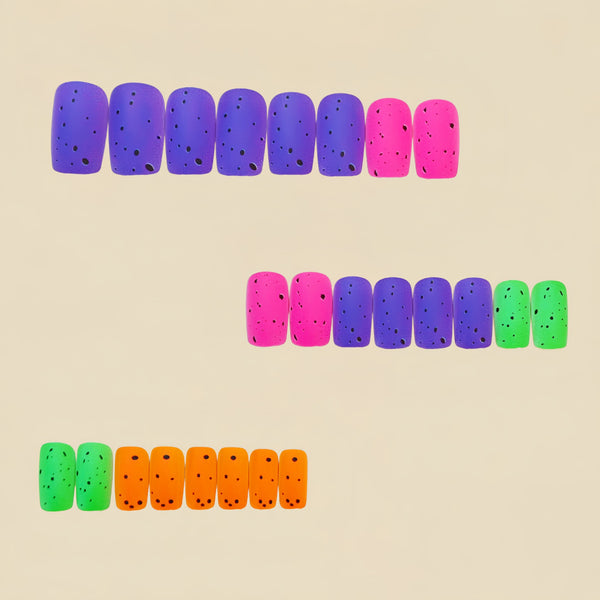 12 Sizes-24 Pcs Press On Nails Y1953