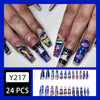 12 Sizes-24 Pcs Press On Nails Y217
