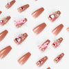 12 Sizes-24 Pcs Press On Nails JP1302