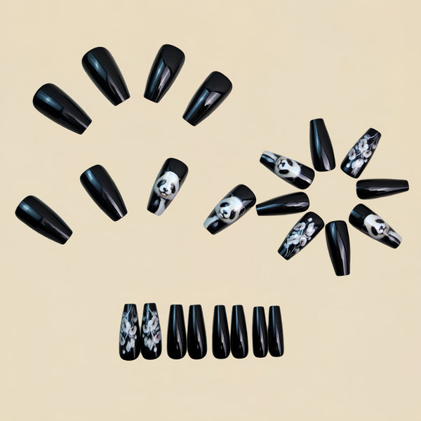 12 Sizes-24 Pcs Press On Nails Y1478