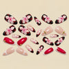12 Sizes-24 Pcs Press On Nails Y1821
