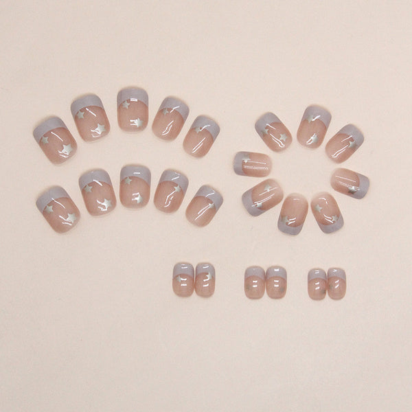 12 Sizes-24 Pcs Press On Nails R781
