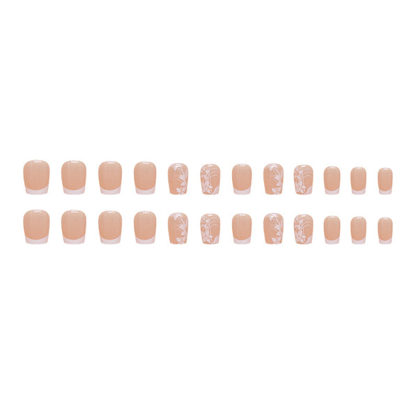 12 Sizes-24 Pcs Press On Nails R846