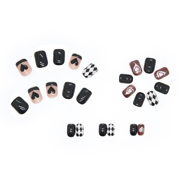 12 Sizes-24 Pcs Press On Nails R659