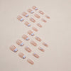 12 Sizes-24 Pcs Press On Nails R807