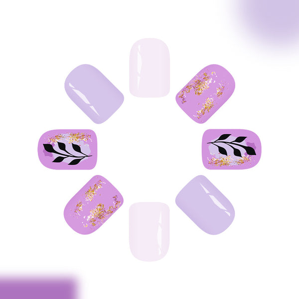 12 Sizes-24 Pcs Press On Nails C1223