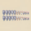 12 Sizes-24 Pcs Press On Nails Y1812