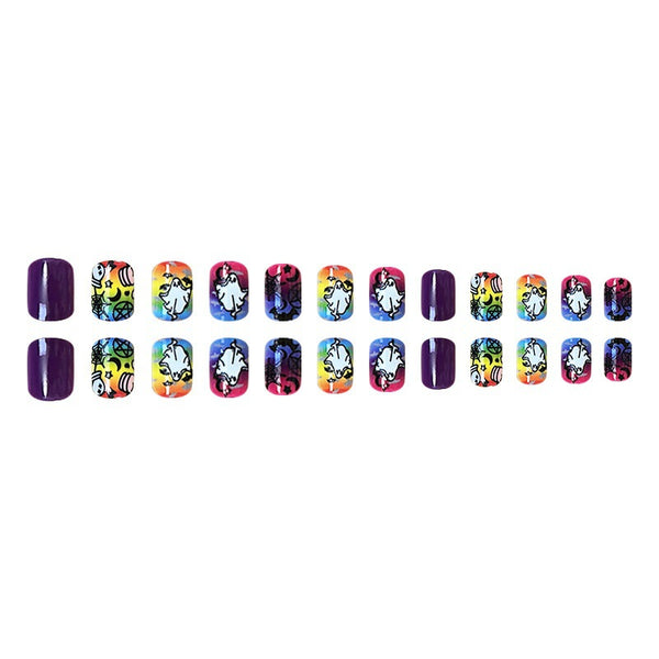 12 Sizes-24 Pcs Press On Nails Y222
