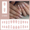 12 Sizes-24 Pcs Press On Nails C1055