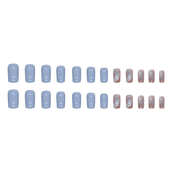 12 Sizes-24 Pcs Press On Nails W1404