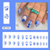 12 Sizes-24 Pcs Press On Nails W1200