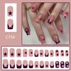 12 Sizes-24 Pcs Press On Nails C758
