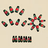 12 Sizes-24 Pcs Press On Nails Y1634