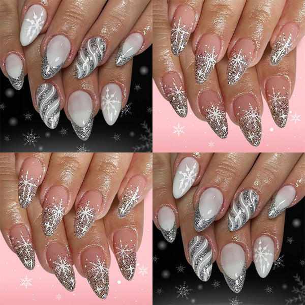 Christmas Press On Nails-2 Sets Mixed Pack (48PCS Total) xmas-6