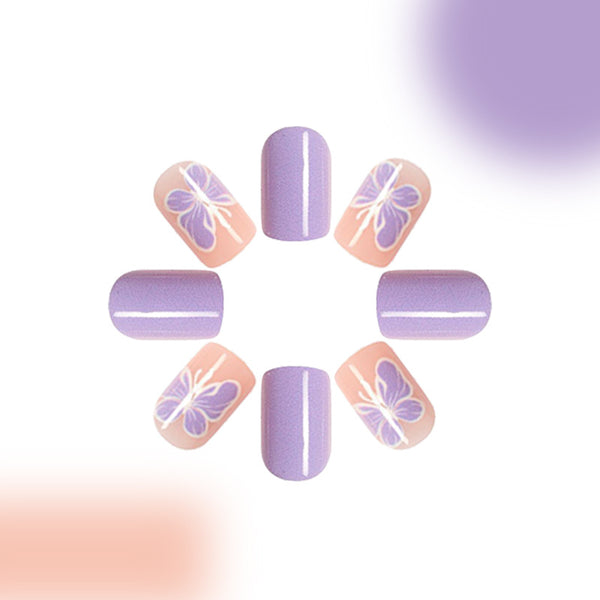 12 Sizes-24 PcsPress On Nails C270