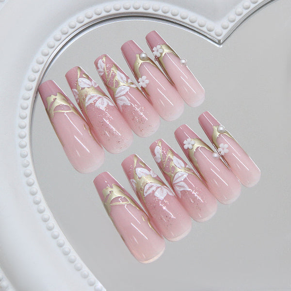 12 Sizes-24 Pcs Press On Nails Z1240
