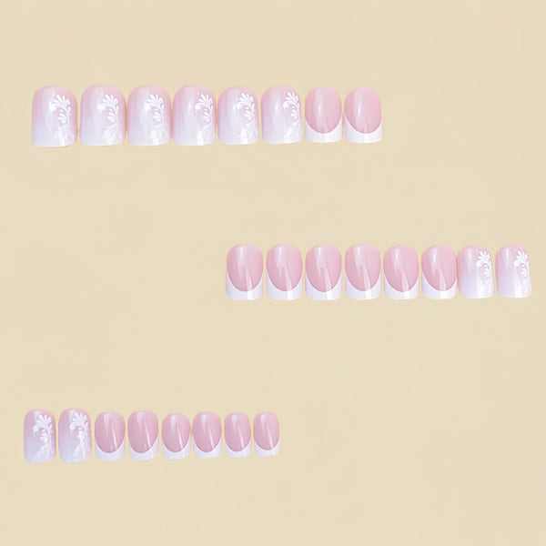12 Sizes-24 Pcs Press On Nails Y911