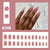 12 Sizes-24 Pcs Press On Nails W1673
