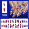 12 Sizes-24 Pcs Press On Nails C1702