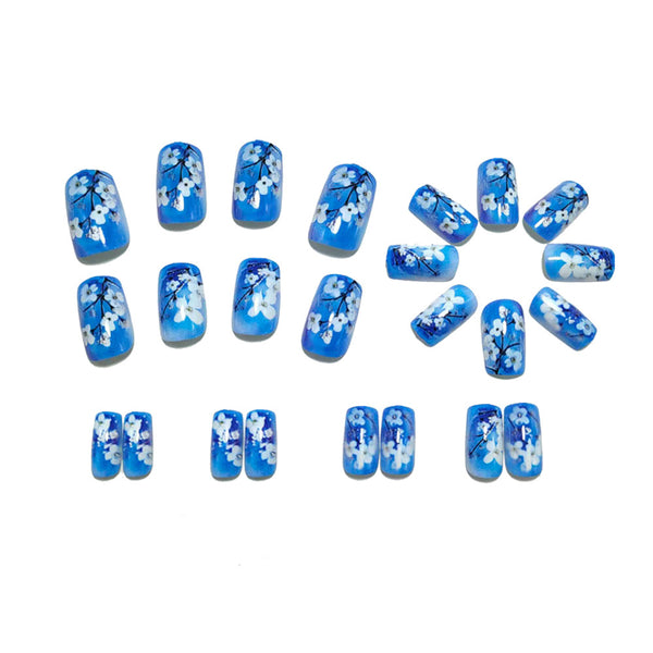 12 Sizes-24 Pcs Press On Nails Y1453