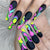 12 Sizes-24 Pcs Press On Nails Y070