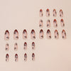 12 Sizes-24 Pcs Press On Nails W1822