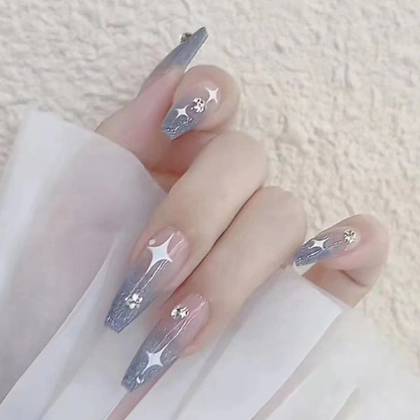12 Sizes-24 Pcs Press On Nails Z662