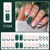 12 Sizes-24 Pcs Press On Nails C1324