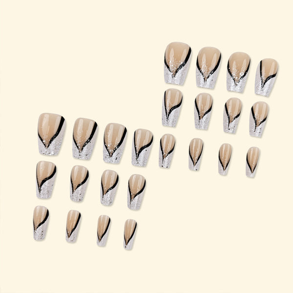 12 Sizes-24 PcsPress On Nails DY1588-B7