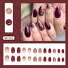 12 Sizes-24 Pcs Press On Nails W1491