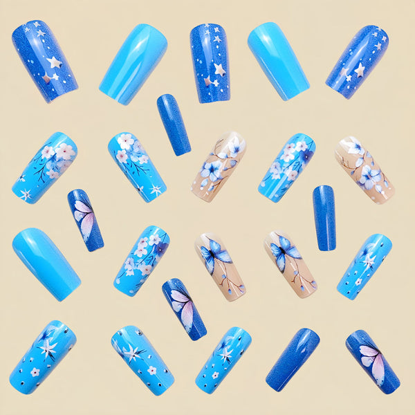 12 Sizes-24 Pcs Press On Nails Y718