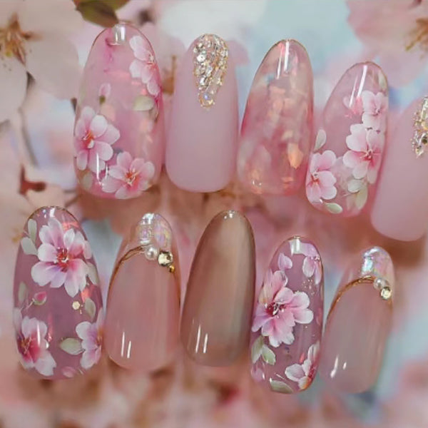 12 Sizes-24 Pcs Press On Nails Z884