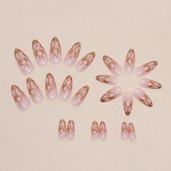 12 Sizes-24 Pcs Press On Nails W704