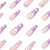12 Sizes-24 Pcs Press On Nails JP1471