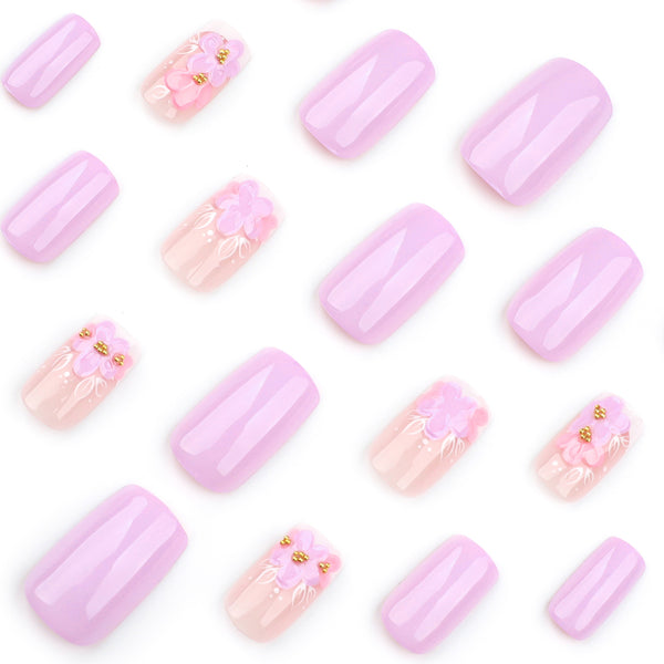 12 Sizes-24 Pcs Press On Nails JP3773