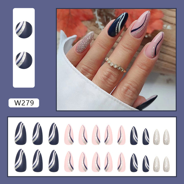 12 Sizes-24 Pcs Press On Nails W279
