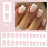 12 Sizes-24 Pcs Press On Nails C394