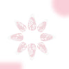 12 Sizes-24 Pcs Press On Nails C949