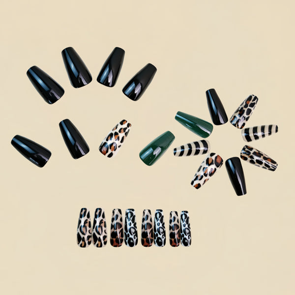 12 Sizes-24 Pcs Press On Nails Y1754