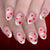12 Sizes-24 Pcs Press On Nails C1500