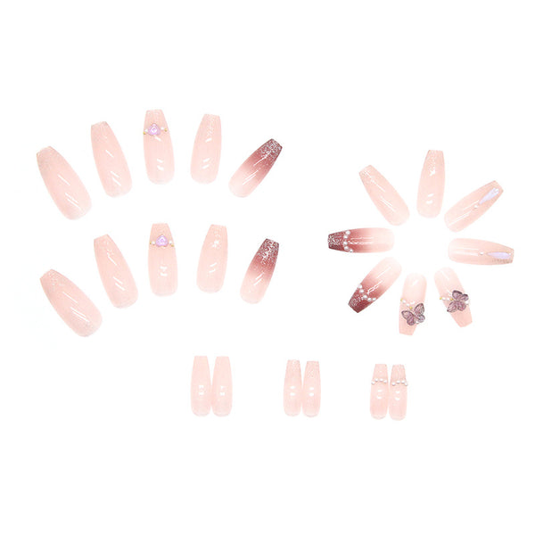 12 Sizes-24 Pcs Press On Nails Z453