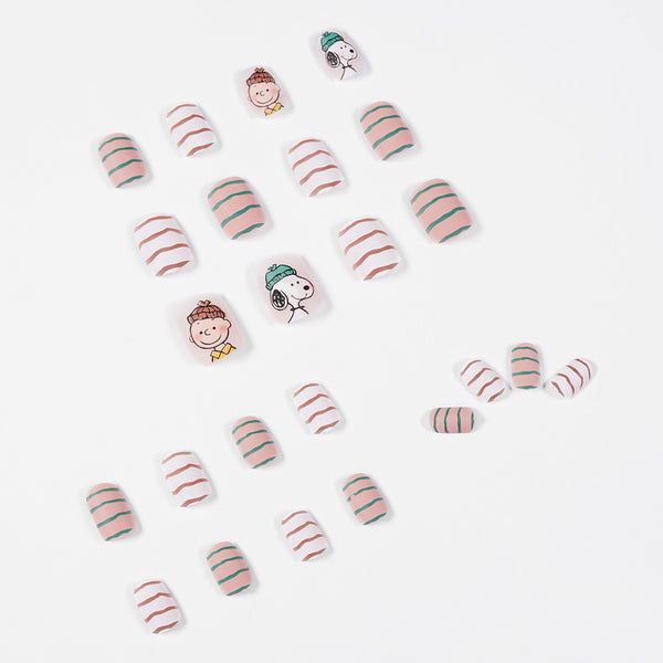 12 Sizes-24 Pcs Press On Nails JP998