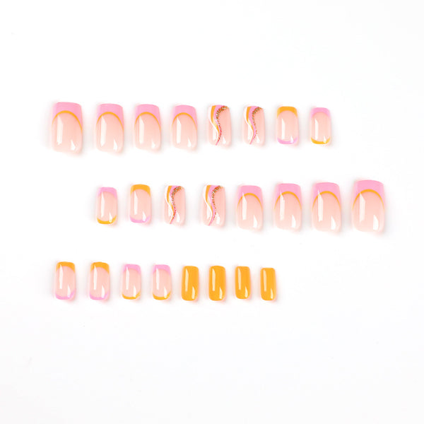 12 Sizes-24 Pcs Press On Nails JP2259