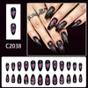 12 Sizes-24 Pcs Press On Nails C2038