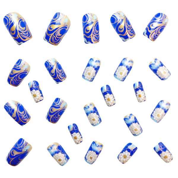 12 Sizes-24 Pcs Press On Nails Y582