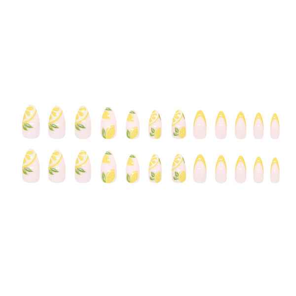 12 Sizes-24 Pcs Press On Nails W2004